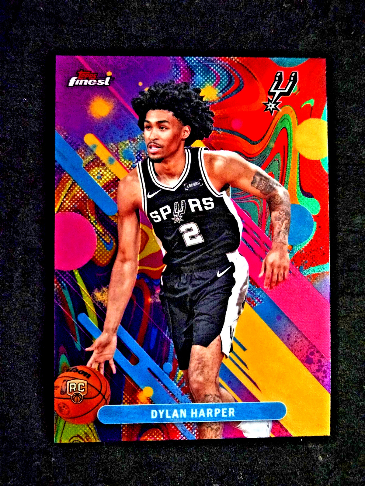 Dylan Harper 2025-26 Topps Finest RC Oil Spill Rookie Refractor #2 MINT 🌈🌈