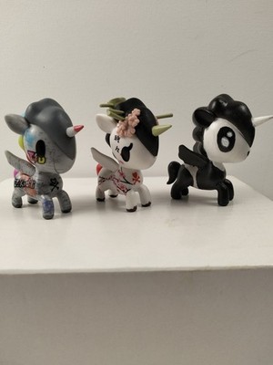 tokidoki unicorno lot of 3( vándalo grey,   Sakura, bambu )serie 2 