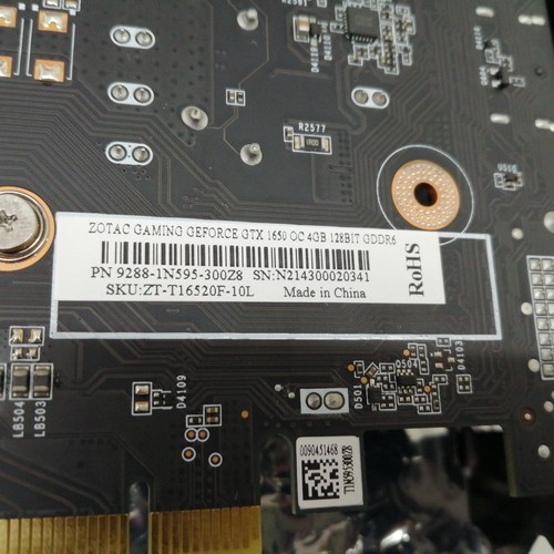 Zotac Gtx1650 Oc 4Gb Gddr6 Graphics Board - Picture 5 of 5