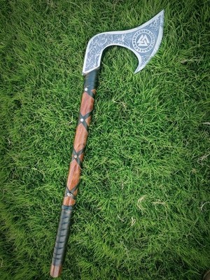 Handgefertigte Kohlenstoffstahl geätzte Beil maßgefertigt Palisander Griff Outdoor Geschenk Holz
