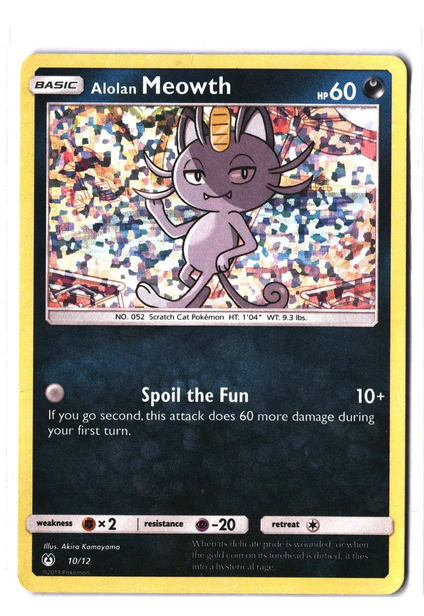 pokemon alolan meowth card McDonald's Collection 2017 Alolan Meowth Confetti Holo 8 CGC 7