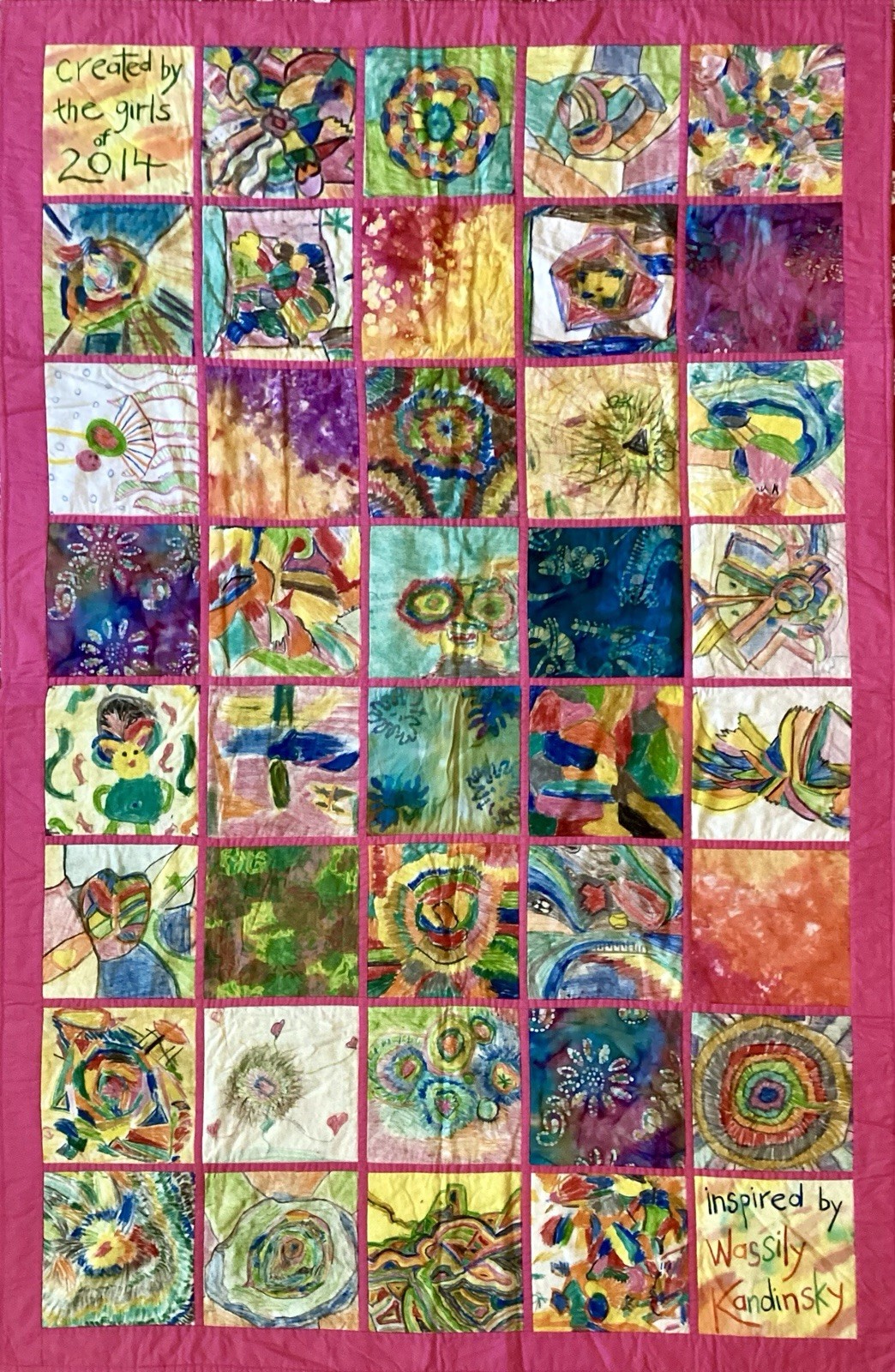 Handmade Quilt Original Textile Art Collage Abstract Expressionism 79”X51”