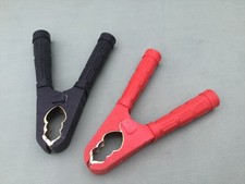 Jump Lead Clips x 2  Pair Fully Insulated Booster Cable Leads 400A