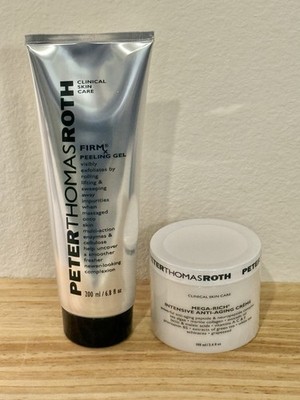 Sealed Peter Thomas Roth FIRMx Peeling Gel 6.8oz + Mega Anti-Aging Crème 3.4oz