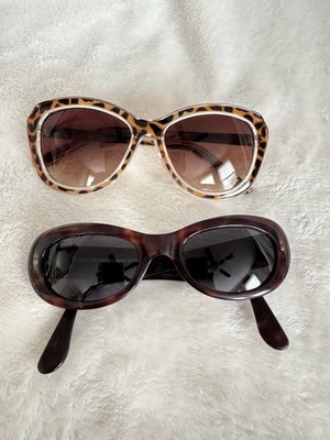 Vintage Lot Of 2 Women s Sunglasses Emporio Armani/Betsey Johnson
