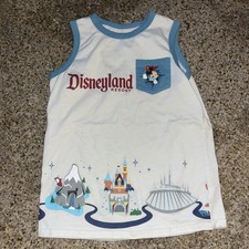 Disney Parks World Youth Sleeveless Stretch Tank Top Shirt - Size M
