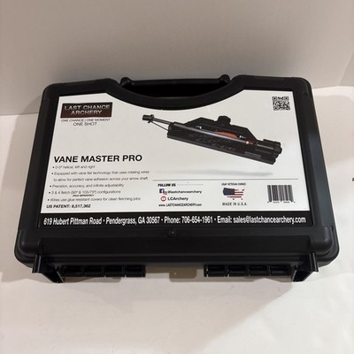Last Chance Archery Vane Master PRO Arrow Fletching Jig