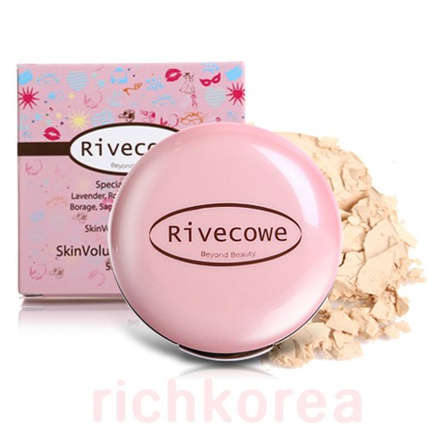 Base de maquillaje Face Powder Pact color seleccionado SPF30 PA++ SkinVolume Rivecowe - Imagen 2 de 3