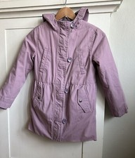 Gap Kids 3-in-1 Hooded Parka Light Purple Fleece Jacket Girls Large
