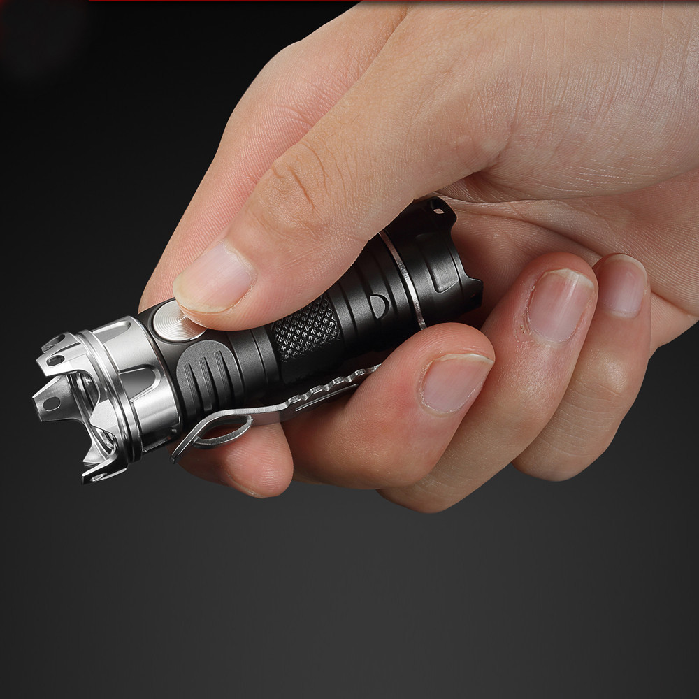 Titanium JETbeam II PRO TI XP-L HI EDC LED Flashlight Mini Hard Gift Lamp Torch Titanium JETbeam II PRO TI XP-L HI EDC LED Flashlight Mini Hard Gift Lamp Torch