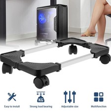 Computer Desktop CPU PCTower Ständer Rollwagen Halterung Rädern mit 4 Lenkrollen