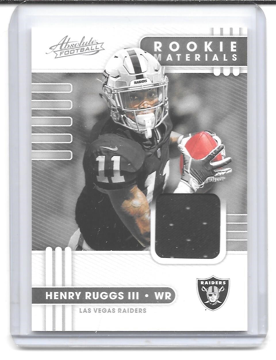 Henry Ruggs III Panini Absolute Rookie Force Relics #8 Base