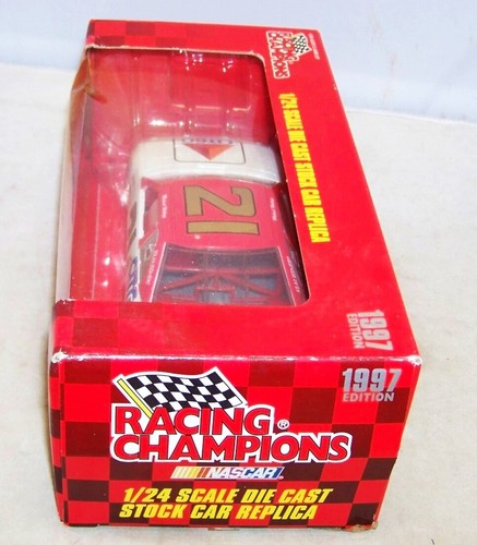 1:24 1997 RACING CHAMPIONS #21 CITGO FORD THUNDERBIRD MICHAEL WALTRIP BAD BOX RD - Picture 5 of 7