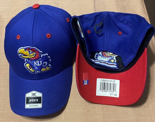 adjustable kansas jayhawks hat blue 