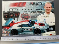Nikko RC Porsche 911 GT1 Ralf Kelleners 1997 Vintage Ad Werbung Reklame