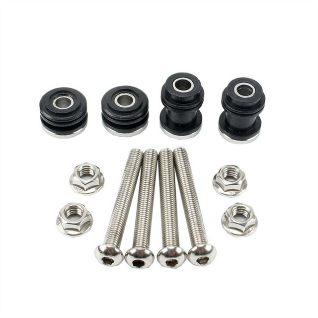 Motorcycle Detachable Backrest Sissy Bar Docking Hardware Bolts Kit For