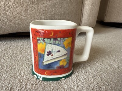 Certified International Provence Fromage Cheese - Linda Montgomery Mug Red Cream