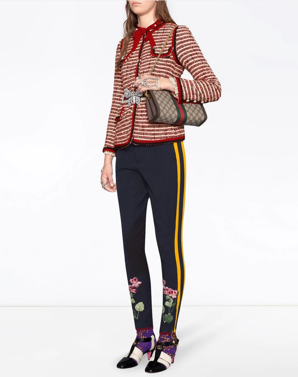 Gucci GGパターンジャケット ネイビー/レッド Gucci GGパターンジャケット ネイビー/レッド Gucci GGパターン