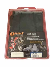 Quad Works - 30-55005-01 - Seat Cover, Black For Polaris *SEE DESC FOR FITMENT*