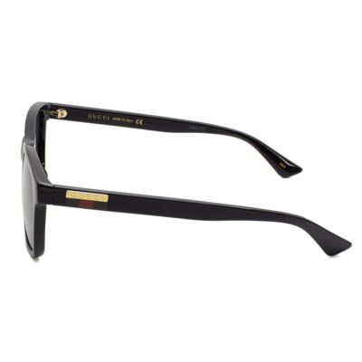 Gucci GG0746SA 001 Sunglasses Asian Fit UV Protection Gray Black