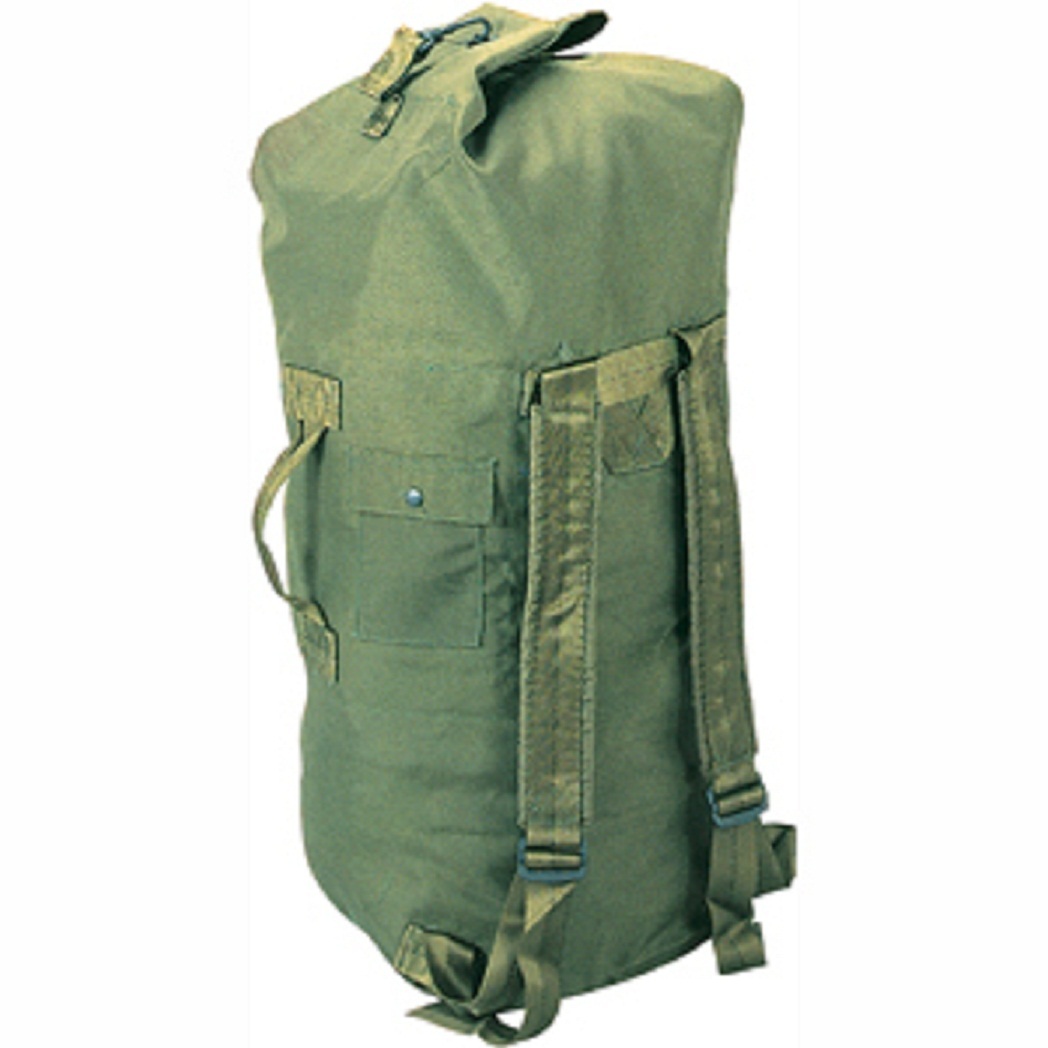 Double Strap Top Load Nylon Duffle Bag 24