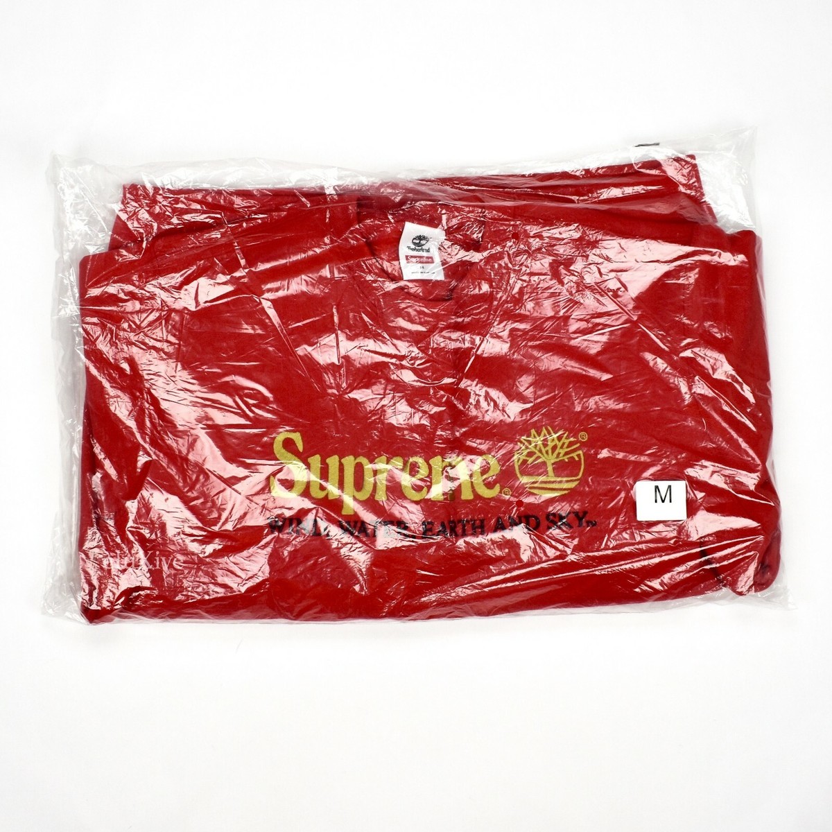 NWT Supreme Timberland Red Logo Embroidered Crewneck