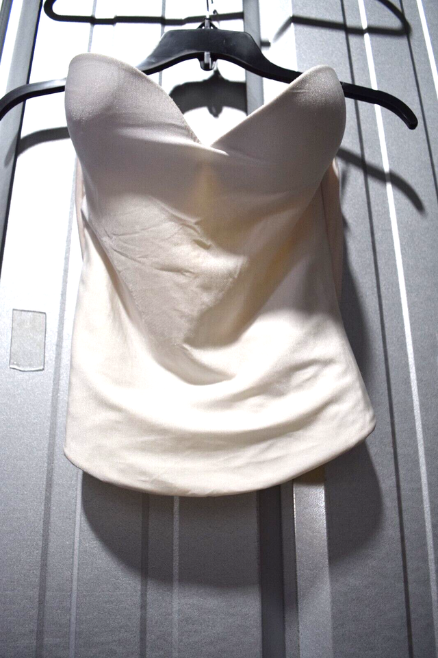 David's Bridal Intimates Corset Bra 36C Boning Underwire Padding With