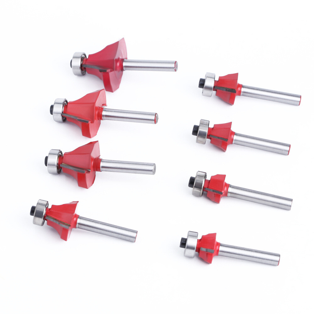 1PC/9PCS Round Over Edge Profile Router Bit, 1/8 - 9/16 Radius, 1/4 ...