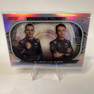 N.LATIFI A.ALBON NO.CC-WR (CONSTRUCTOR COALITION) 2022 TOPPS CHROME F1