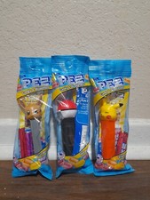 Pokemon PEZ Candy Dispensers: Pikachu Winking, Poke Ball,  Eevee