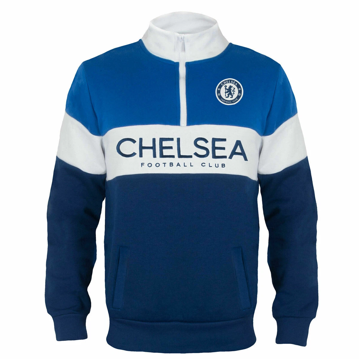 Chelsea FC Football Tracksuit Top Boys 4 5 Years Kids Sweatshirt