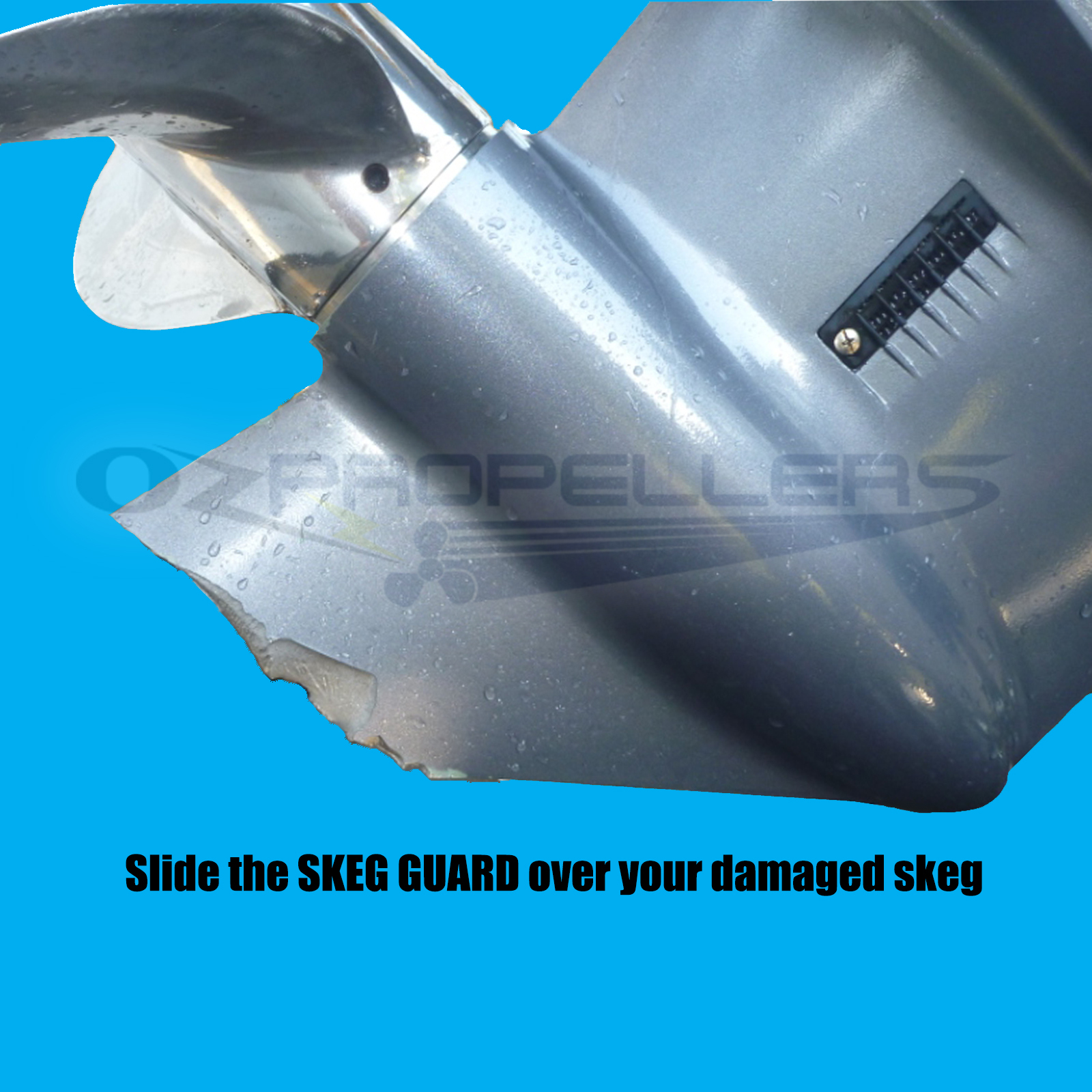 Skeg guard , Skeggard Outboard/ Sterndrive Skeg Protector Stainless