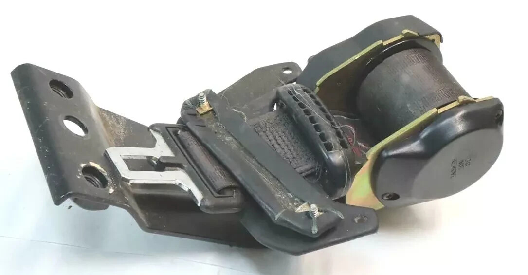 91 Bentley Turbo R Rear Center Middle Seat Belt Seatbelt Retractor Black OEM