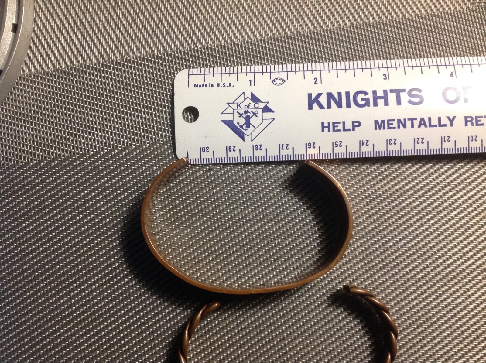 2 Bracelets vintage solid copper&Deerfield Villag… - image 4