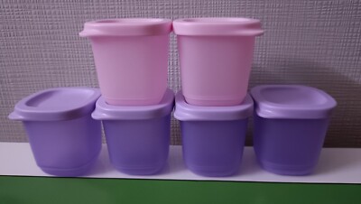 Tupperware Cubix Mini Square 110 ML Set Of 6 Christmas Halloween Gift