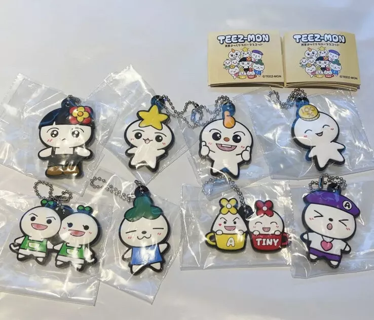 ATEEZ Teez Mon Rubber Mascot Hanamon Winklemon Zzangmon Ikemon Complete Set
