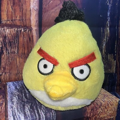 Angry Birds Small Plush Yellow Chuck Bird Rovio Stuffed Animal Plush NO SOUND