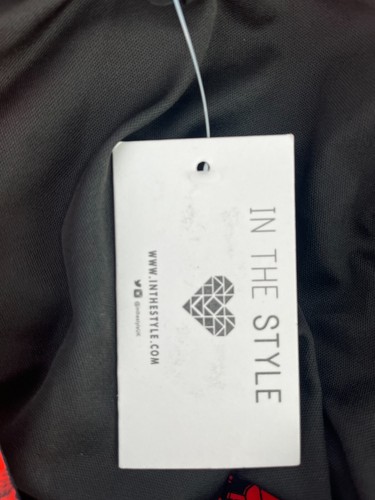 IN THE STYLE Shift Dress Size Medium 12 Black & Red Smock Womens NEW EU40 RRP£24 - Picture 3 of 12