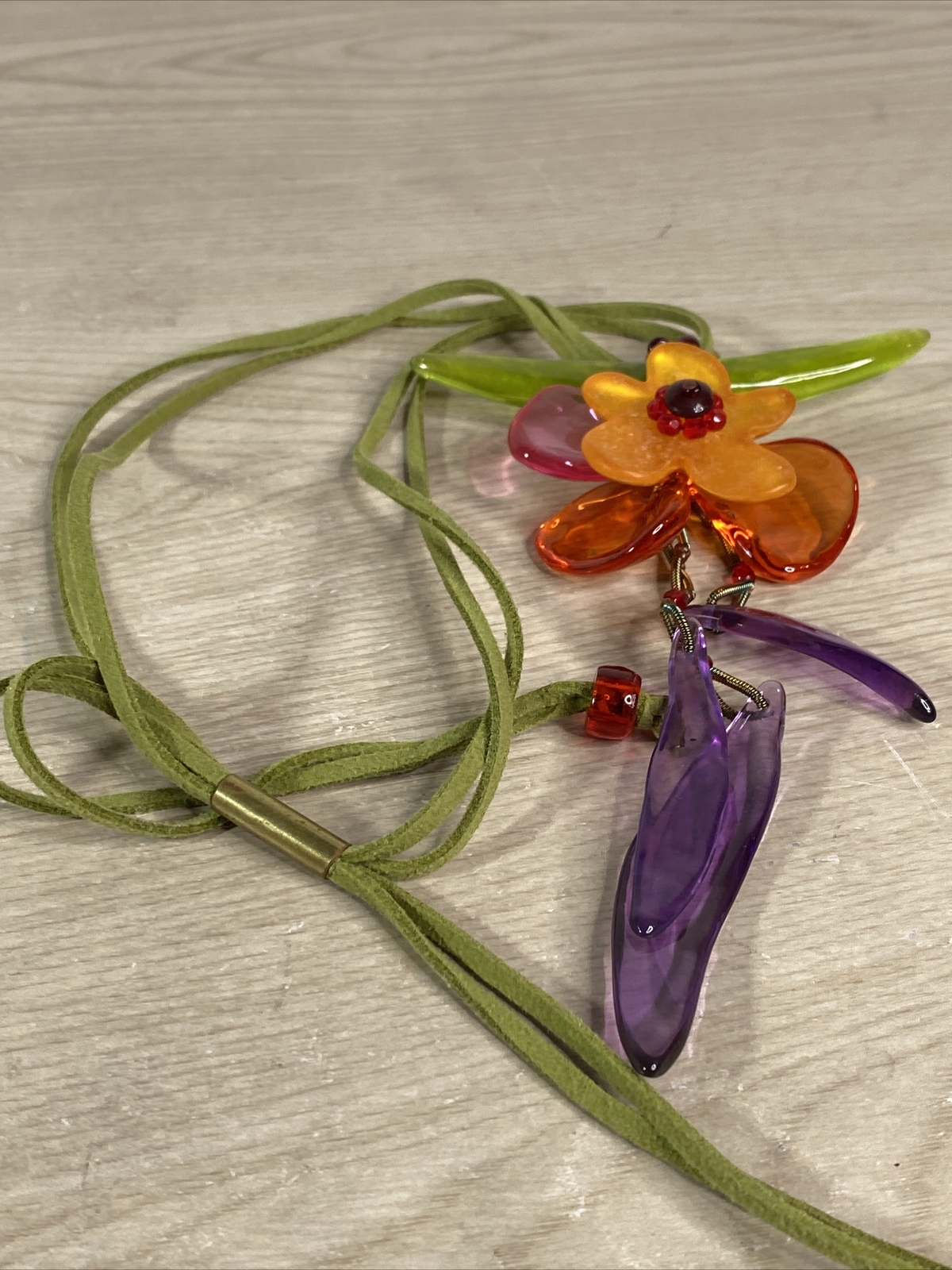 Signed Laio Statement Necklace adjustable Strapsa… - image 21