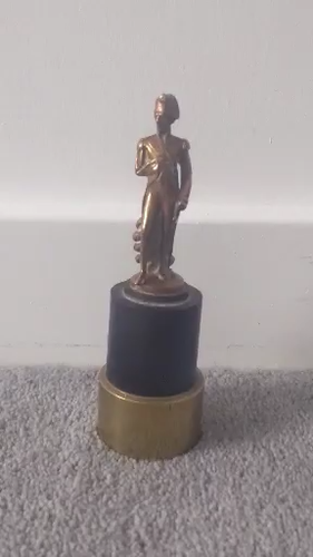 Napoleon Bronzestatue Figur auf Ständer sehr guter Zustand kostenlos UK Porto - Video 1 von 1