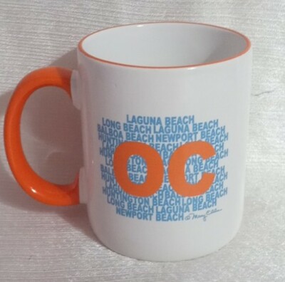 Mary Ellis Mug California Tea Coffee Cup Orange County OC