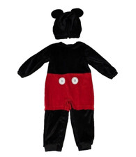 Disney Baby Classic Mickey Mouse Fleece Costume Jumpsuit 24M-3T SEE MEASUREMENTS