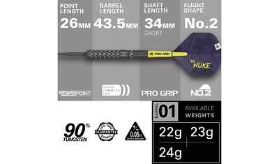 Target Darts Set Luke The Nuke Littler Gen 1 90% Tungston Steel