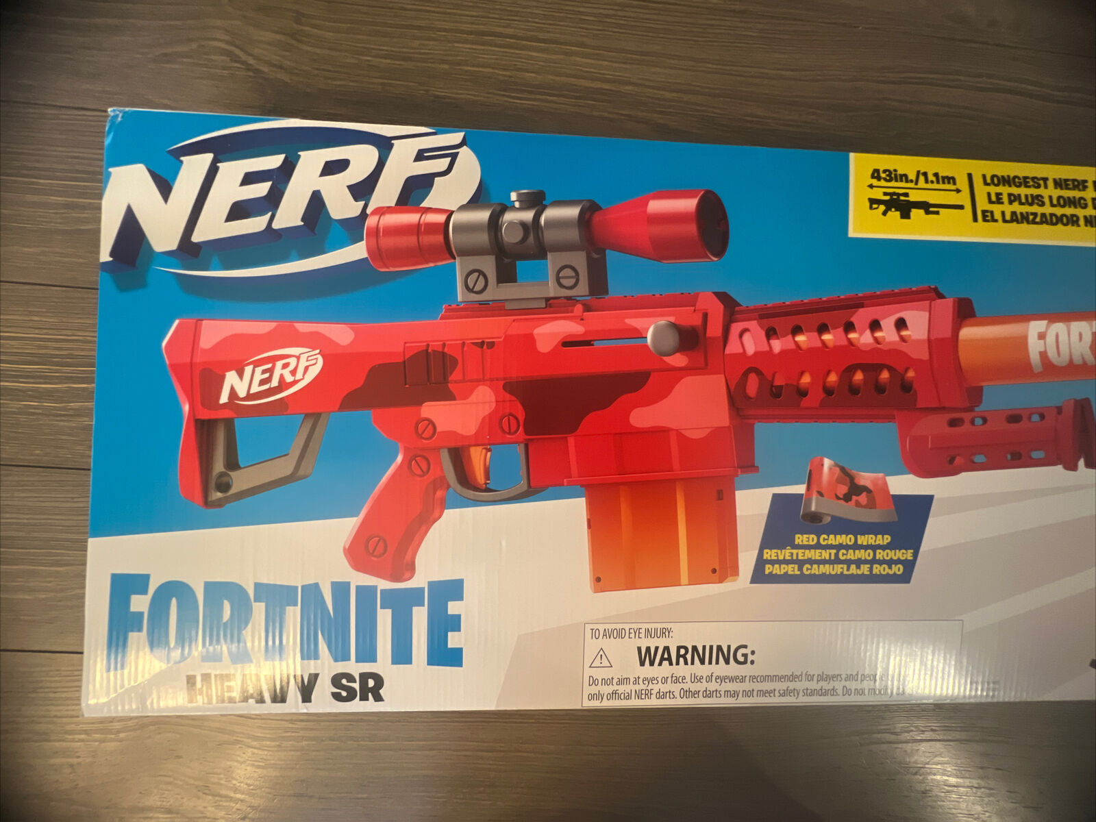 NERF - Fortnite - Blaster Heavy SR - le Blaster Fortnite le plus long -  viseur amovible - 6 fléchettes - chargeur 6 fléchettes - Cdiscount Jeux -  Jouets