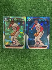 2023 BOWMAN CHROME SAPPHIRE EDWIN SOLANO AQUA REFRACTOR /99 1ST & Free Base RC