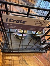 Midwest 1518 iCrate Folding Dog Crate Black - For Toy Sized Dogs