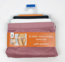 Warners Blissful Benefits Tummy Smoothing Hipster 3 Pack Size XXXL 10