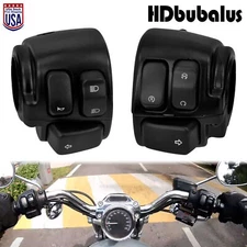 Handlebar Black Control Switch Housing Wires Harness Fit For Harley Sporster
