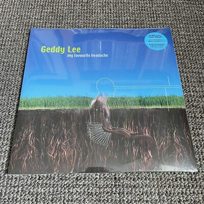 Geddy Lee   My Favourite Headache Vinyl Record SEALED 2xLP Green/Blue RUSH