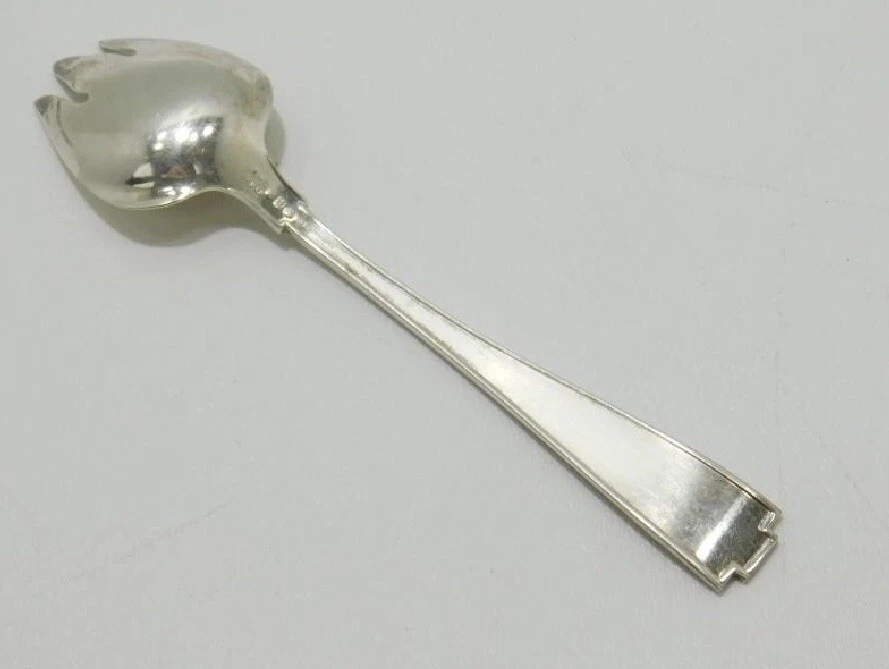 Tenedor de helado de plata esterlina Etruscan By Gorham original 5 1/4" sin monogramas Foto 3 de 3